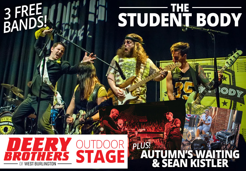 3 Free Bands - Student Body, Autumn's Waiting and Sean Kistler