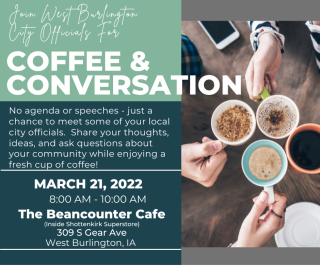 Invitation for City Official Coffee Event