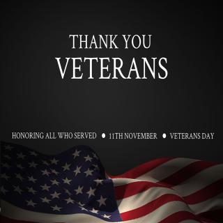 Image Thanking Veterans who Served.  